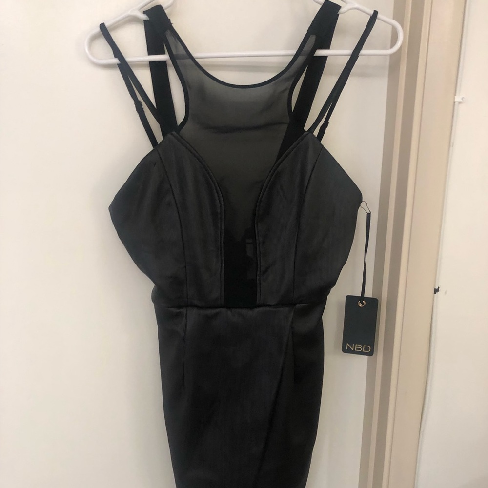 Black mini dress